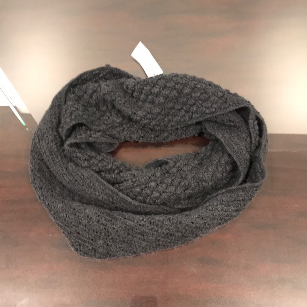 Gray infinity scarf